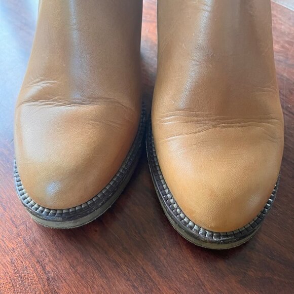 Acne Studios Star Bootie Camel Colored Leather Boots- Size 37 (US 7) - Picture 8 of 11
